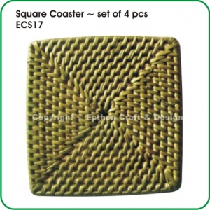 Square Coaster ~ set of 4 pcs
