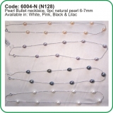 Pearl Bullet necklace 6004-N (N128)