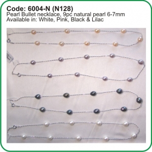 Pearl Bullet necklace 6004-N (N128)