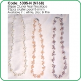 Ellipse Cluster Pearl Necklace 6005-N (N168)