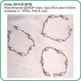 Pearl Bracelet 6015-B (B78)
