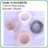 Pearl Spring Bracelet 6124-B (B278)